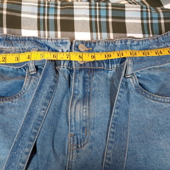 SWS Denim Co. Paper Bag Waist Cargo Jeans Size L - Picture 11 of 12